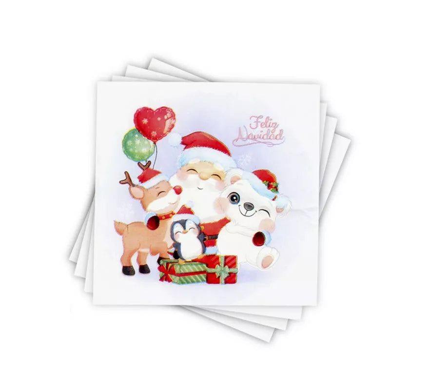 Translation missing: it.12 Servilletas de papel para Navidad de Papá Noel
