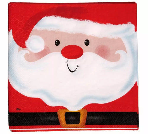 20 Servilletas de Santa Claus de 33x33 cm