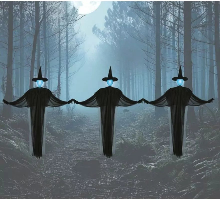 3 Brujas negras con Luz de 160 cm