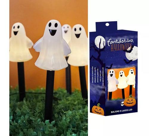 5 Faroles Fantasma iluminación LED de 8x39