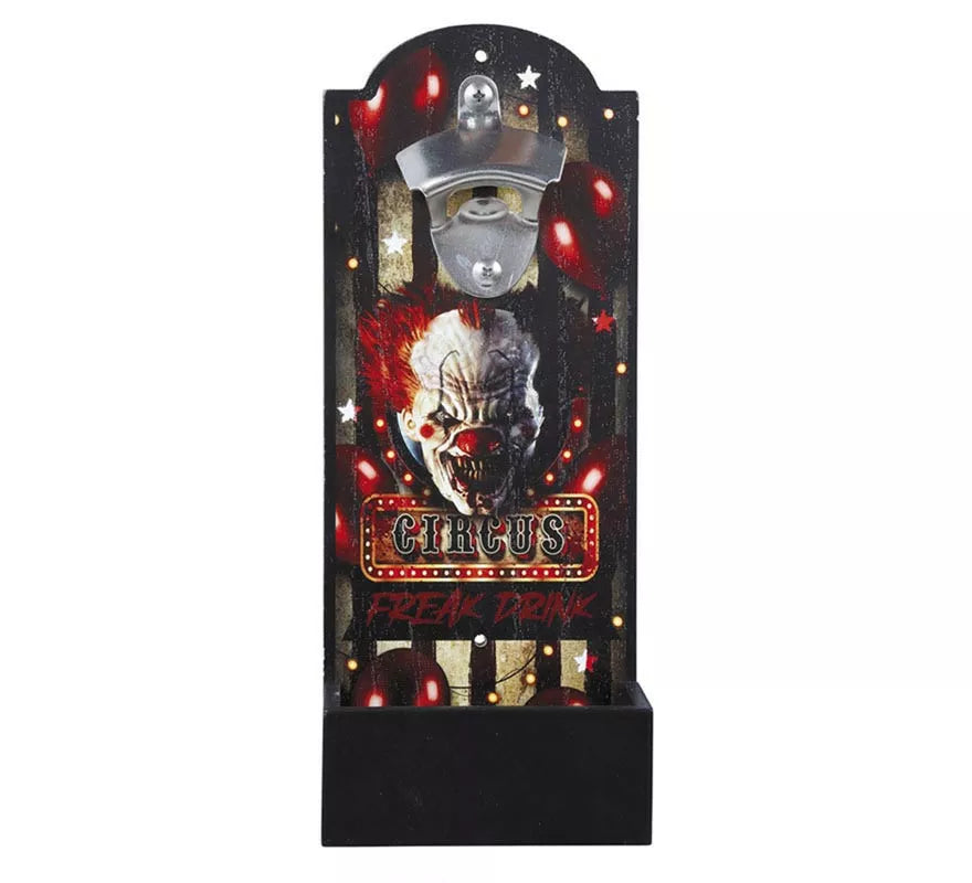 Translation missing: it.Abrebotellas Circus de Madera para pared de 30x12 cm