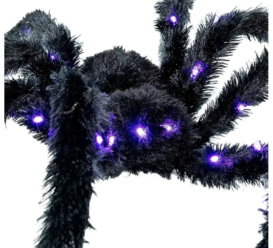 Translation missing: it.Araña peluda negra con luz de 86 cm
