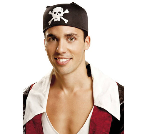 Bandana o Pañuelo Negro de Pirata para adultos