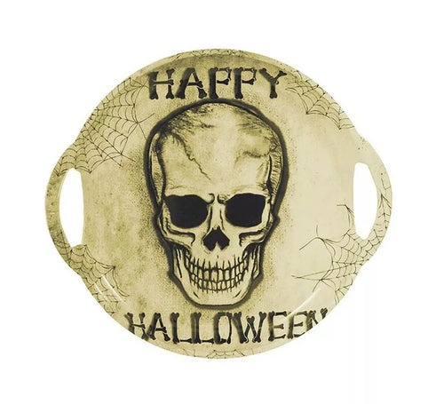 "Bandeja Calavera ""Happy Halloween"" con asas de 30 cm"