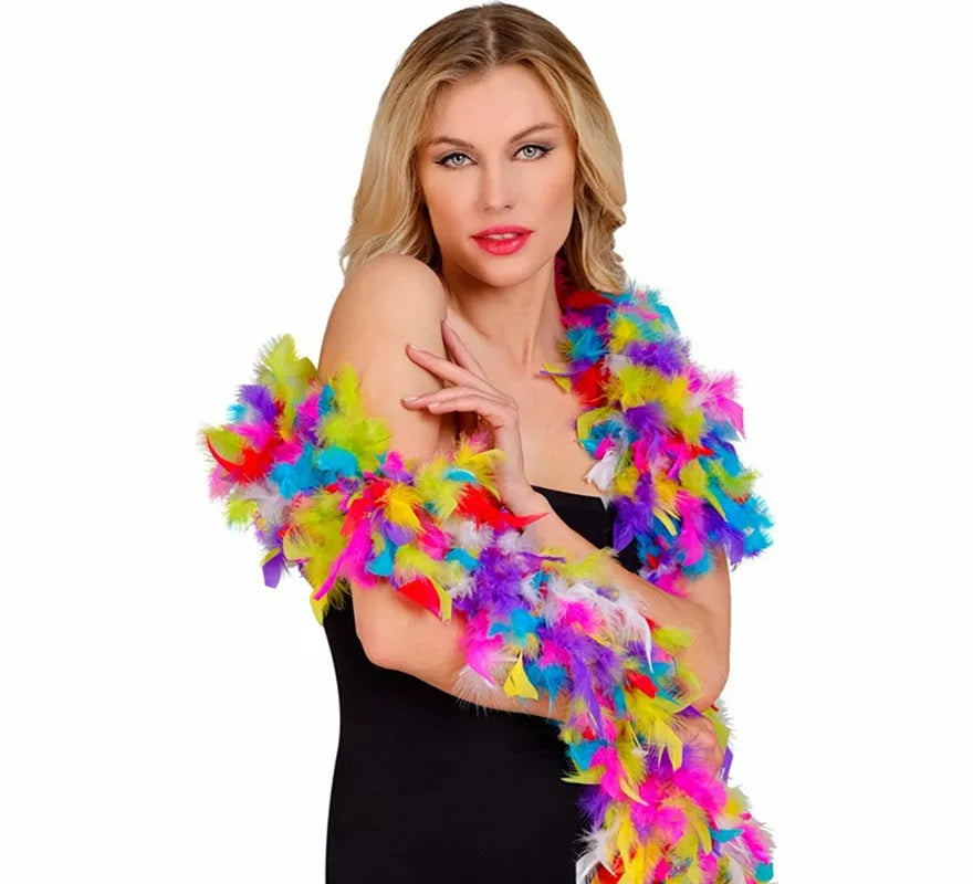 Boa de Plumas de 1,80 m y 80 g en varios colores