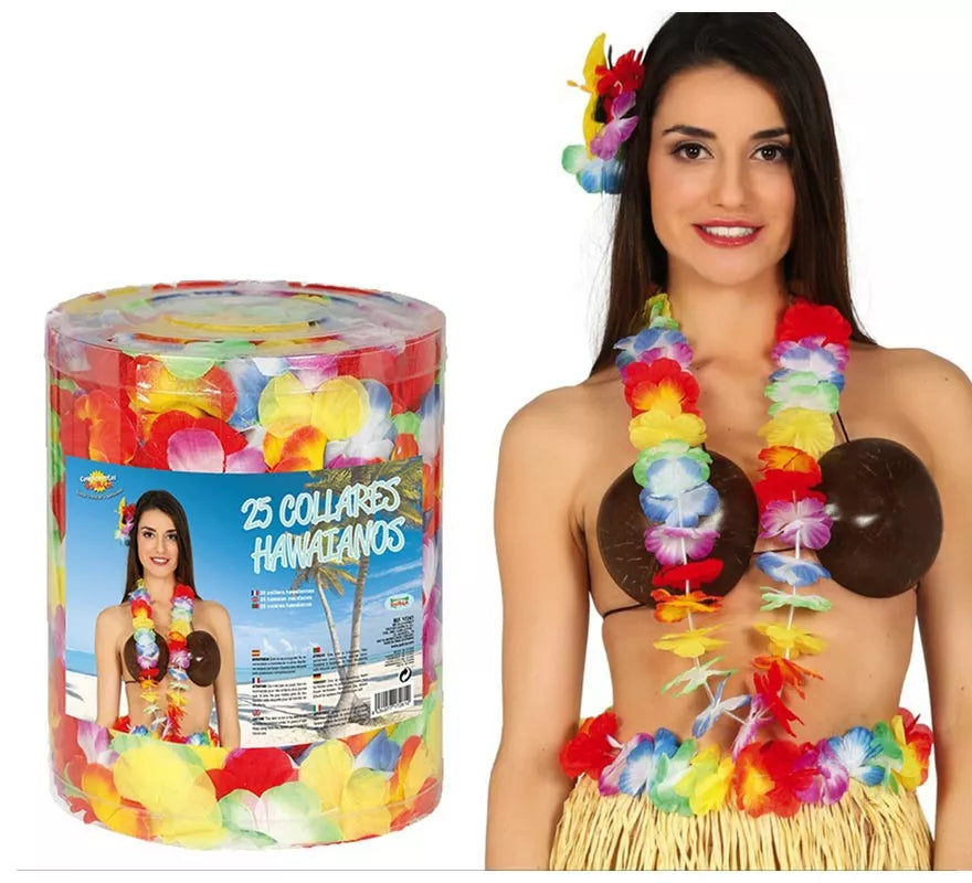 Translation missing: it.Bote de 25 Collares Hawaianos Multicolor