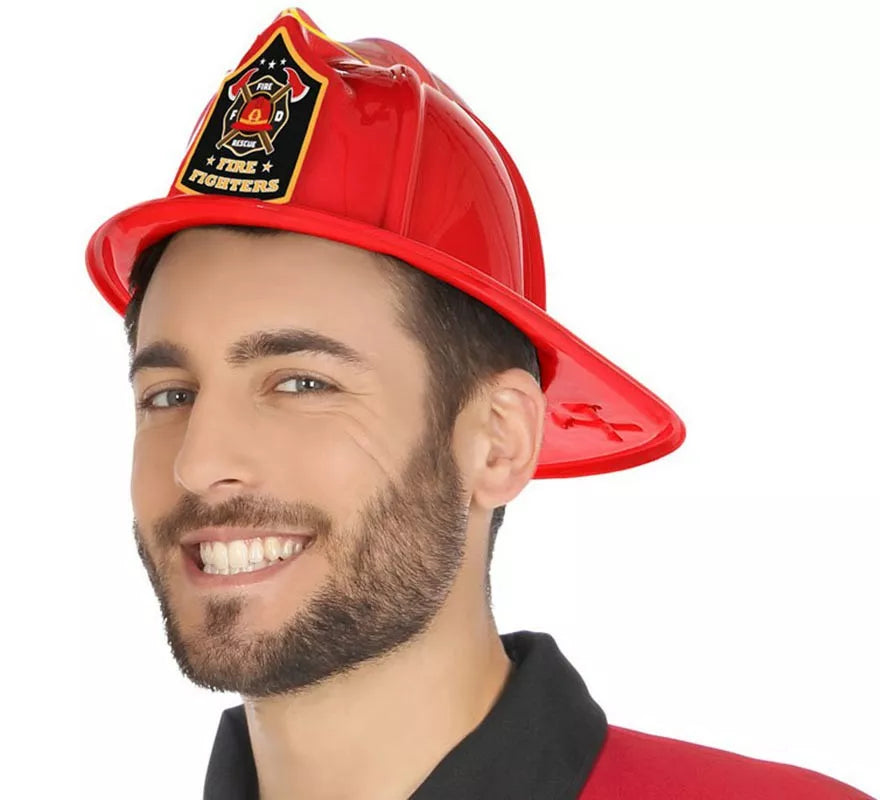 Translation missing: it.Casco de Bombero flocado Rojo