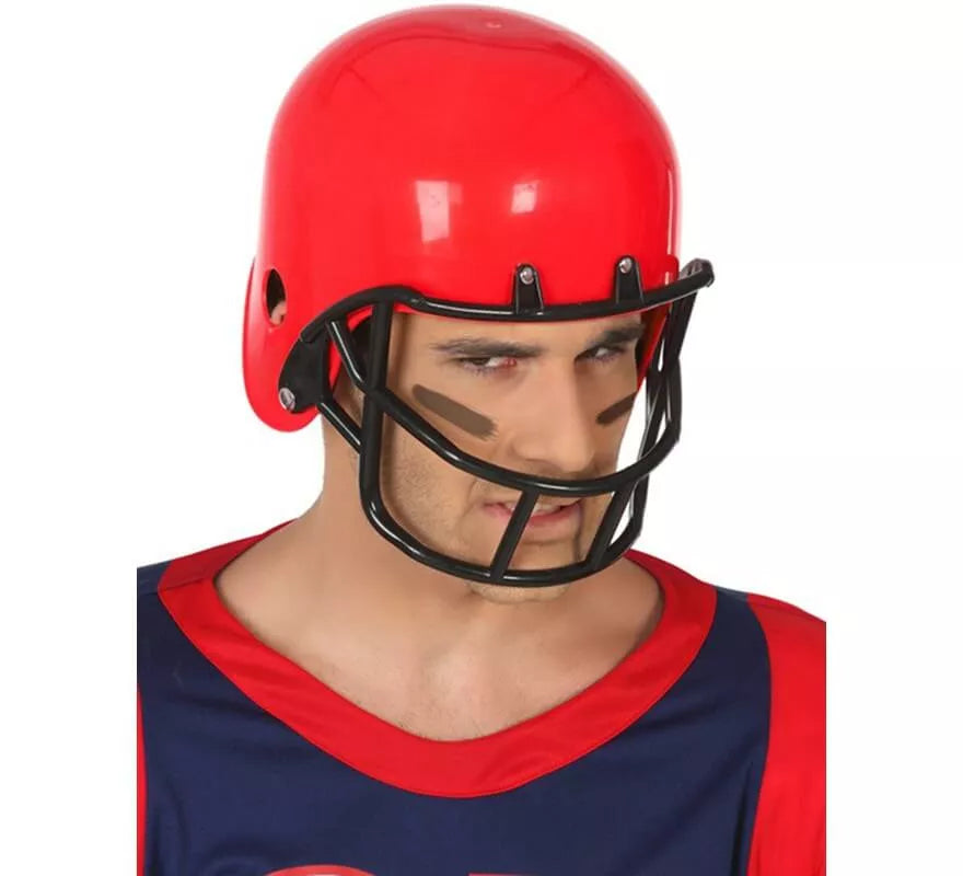 Translation missing: it.Casco de Rugby Rojo con Protector