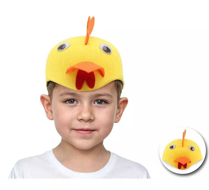 Translation missing: it.Casquete de Pollo amarillo infantil