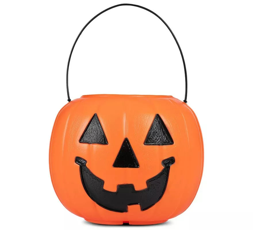 Translation missing: it.Cesta de Calabaza naranja con asa de 21,6x21,6x30,5 cm
