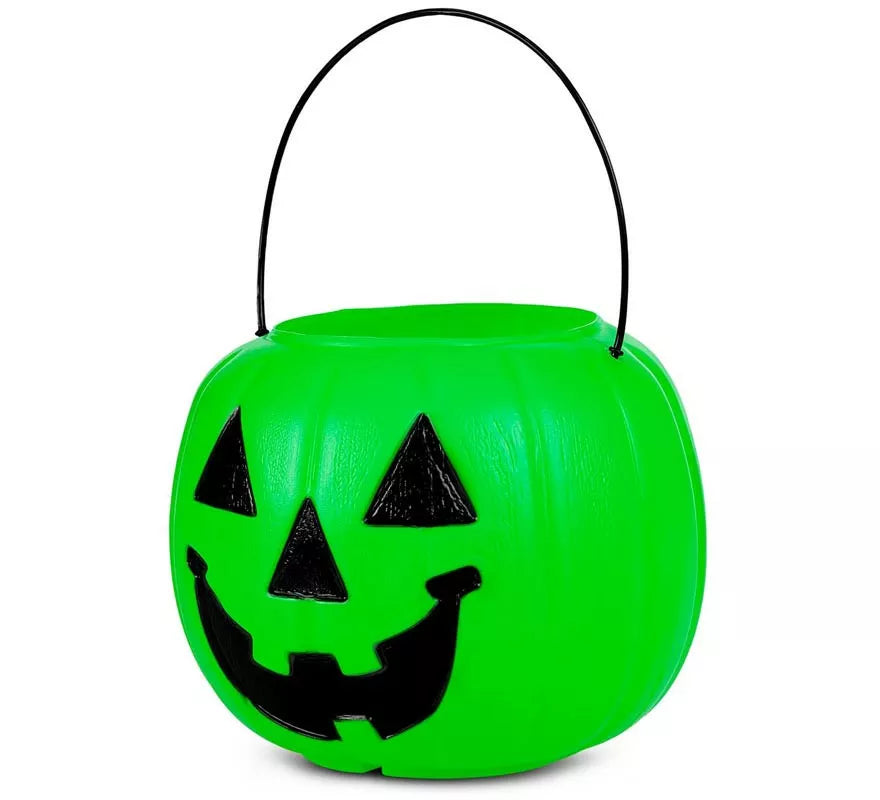 Translation missing: it.Cesta de Calabaza verde con asa de 21,6x21,6x30,5 cm