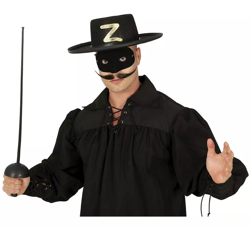 Conjunto antifaz y florete 63 cm. de heroe enmascarado