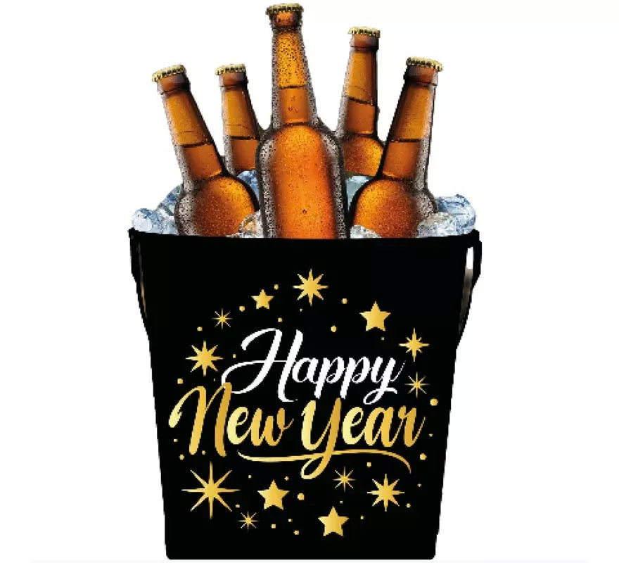 Translation missing: it.Cubo Metal Happy New Year de 19x23 cm