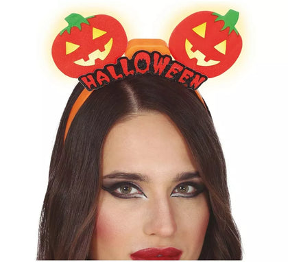 Diadema de Calabazas con Luz