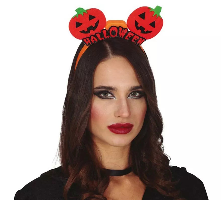 Diadema de Calabazas con Luz