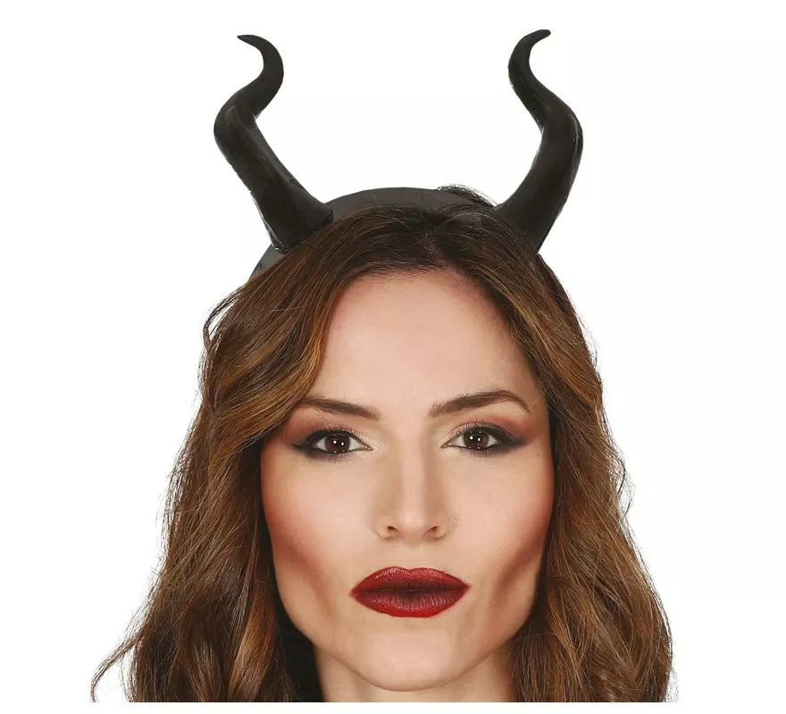 Translation missing: it.Diadema de Demonio con Cuernos negros