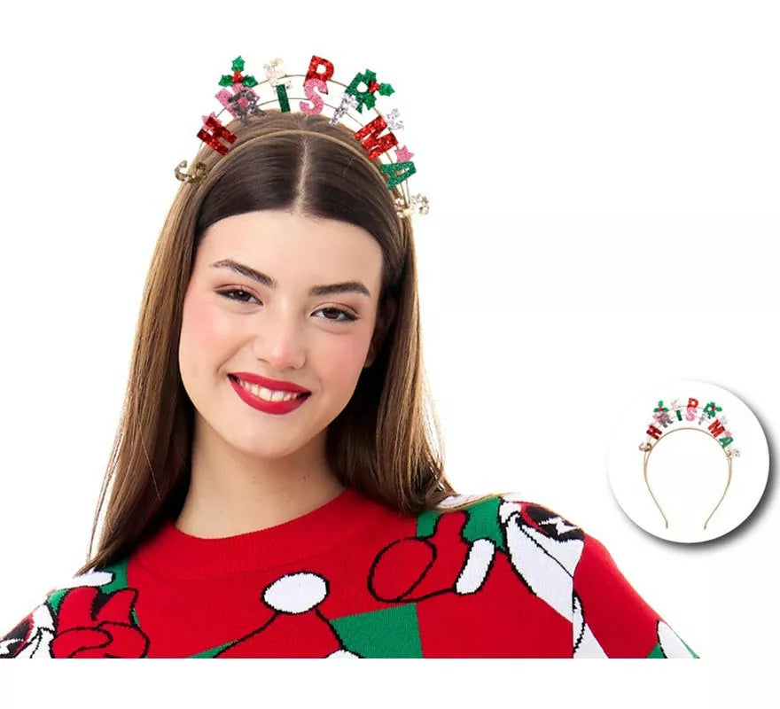 Translation missing: it.Diadema de Merry Christmas multicolor