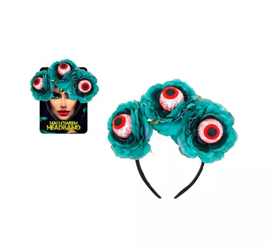 Translation missing: it.Diadema de Rosas azules con Ojos