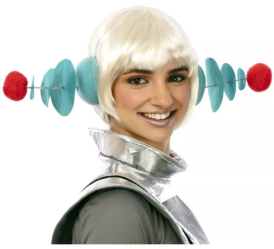 Translation missing: it.Diadema Espacial azul y rojo de 16 cm cada lado