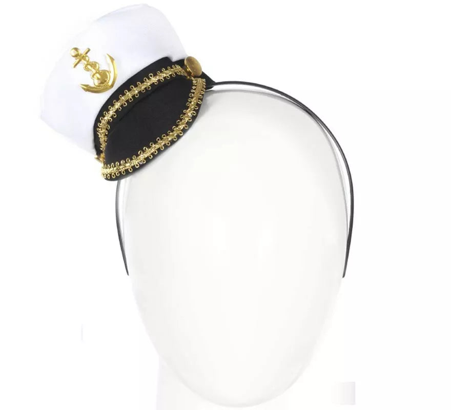 Translation missing: it.Diadema Mini Gorra Marine blanca