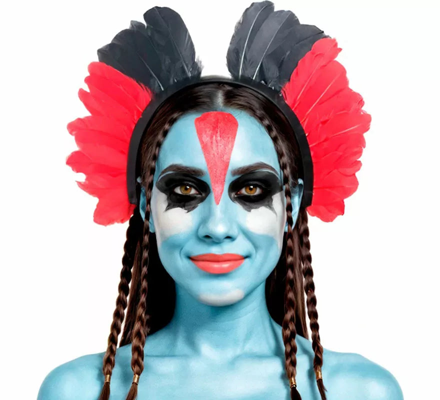 Translation missing: it.Diadema Plumas de Guerrera Tribal del Fuego