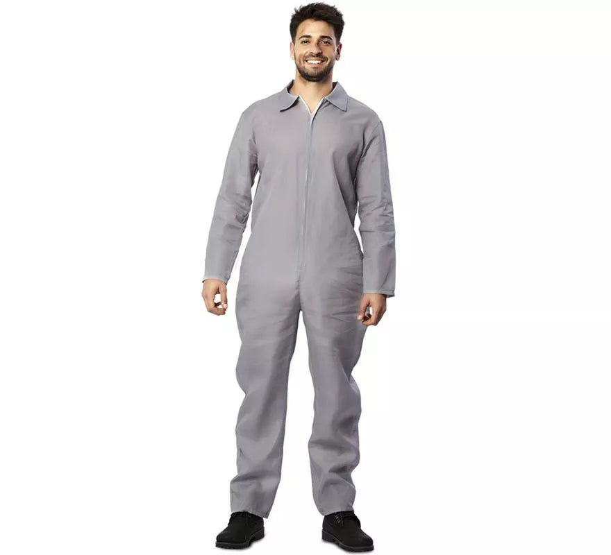 Translation missing: it.Disfraz de Asesino Mono Laboral Gris para hombre