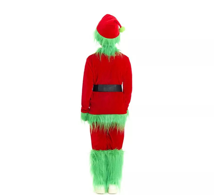 Translation missing: it.Disfraz de Duende Gruñón de Navidad verde para niño