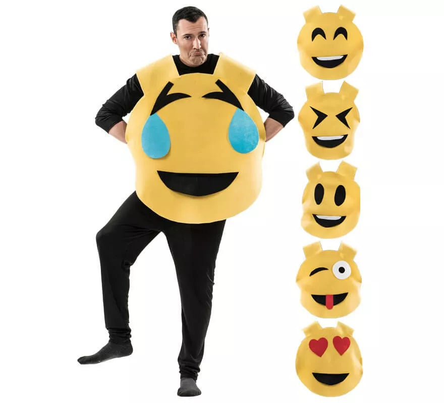 Translation missing: it.Disfraz de Emoticono 6 en 1 para adultos
