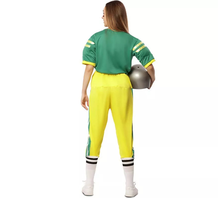 Translation missing: it.Disfraz de Jugadora de Fútbol Americano Verde para mujer