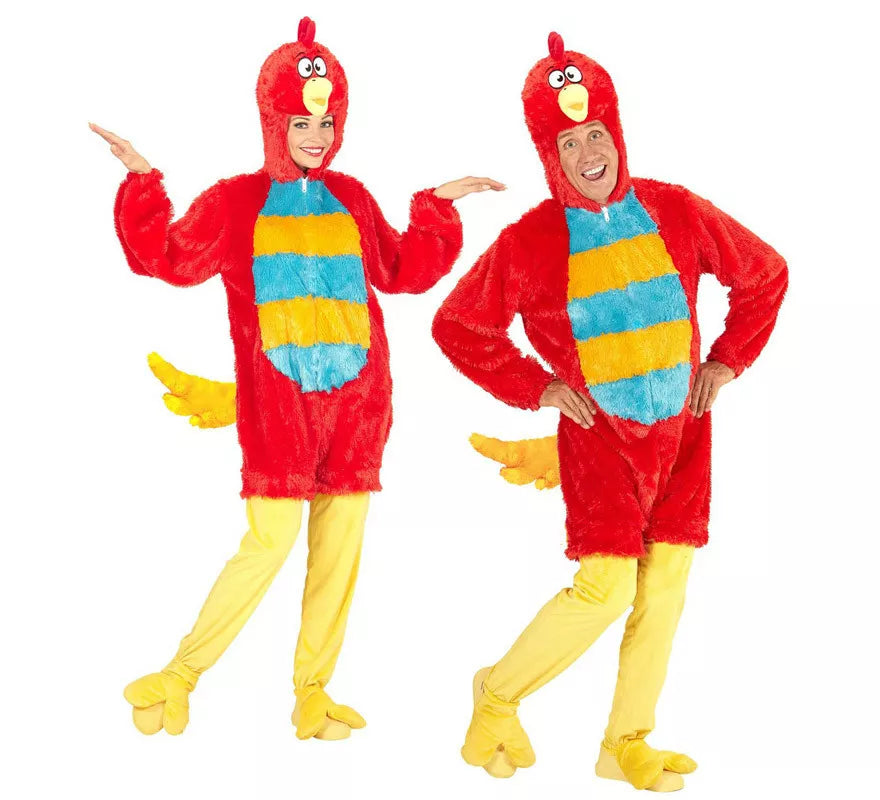 Translation missing: it.Disfraz de Pájaro Rojo en Peluche Suave para adulto