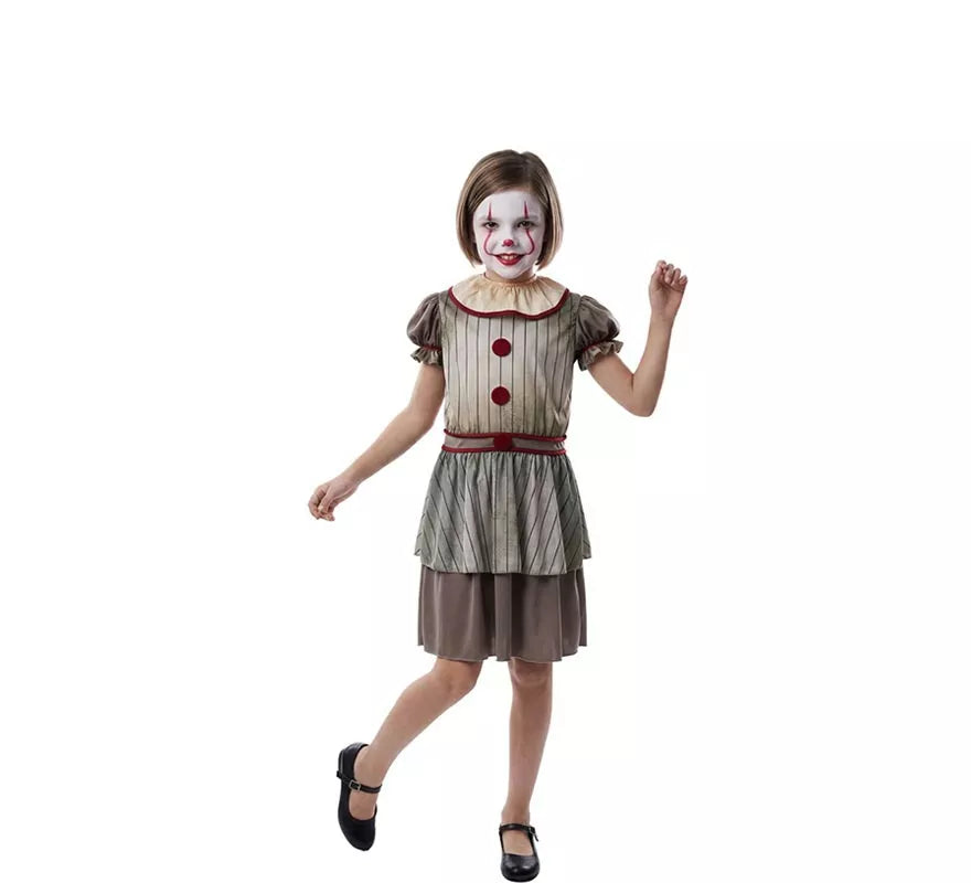 Translation missing: it.Disfraz de Payasa del Terror para niña