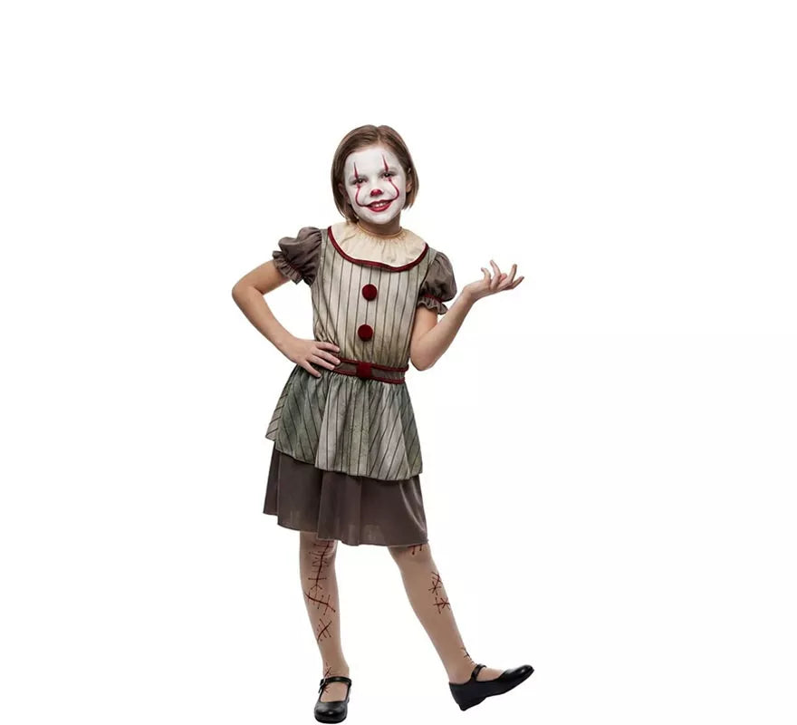 Translation missing: it.Disfraz de Payasa del Terror para niña