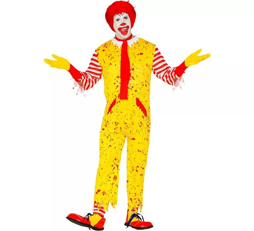 Translation missing: it.Disfraz de Payaso de Hamburguesa Asesino para hombre