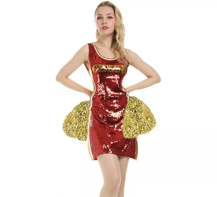 Translation missing: it.Disfraz de Vestido Lentejuelas Animadora para mujer