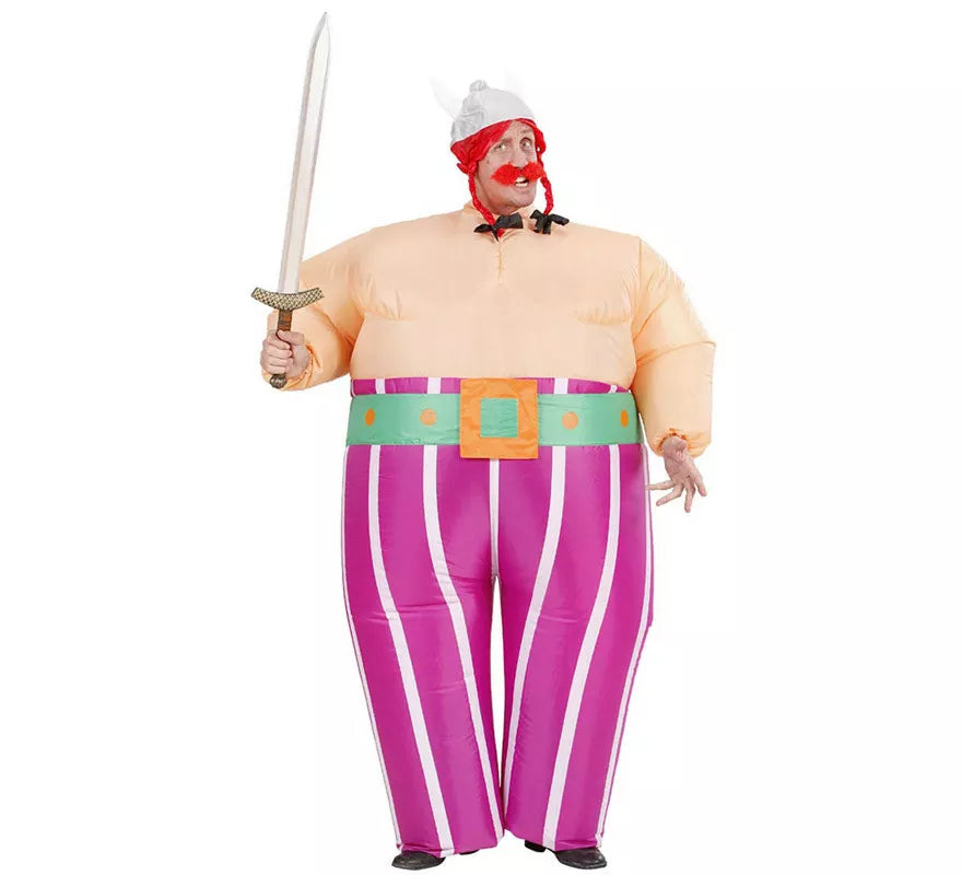 Translation missing: it.Disfraz Hinchable de Vikingo Galo de Dibujos animados para adulto