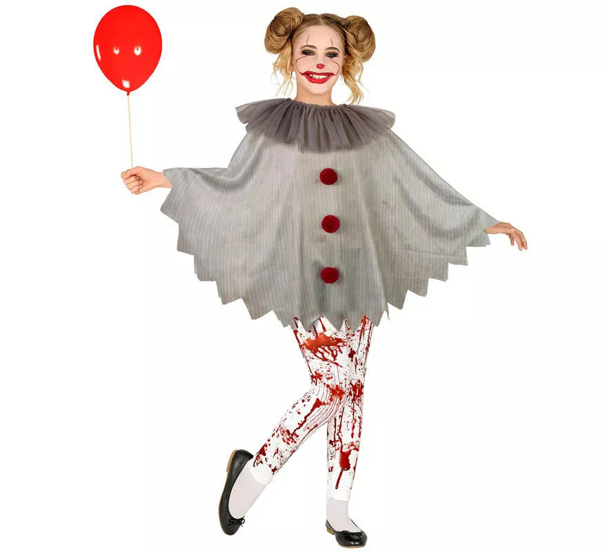 Translation missing: it.Disfraz o Poncho de Payaso Aterrador para niños