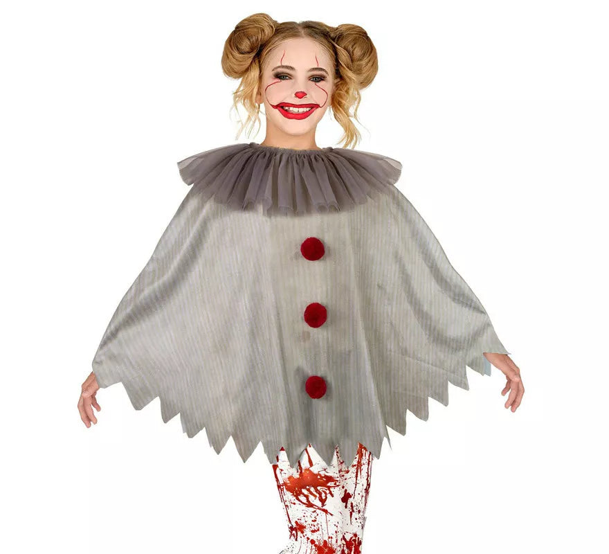 Translation missing: it.Disfraz o Poncho de Payaso Aterrador para niños