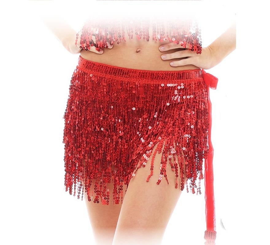 Translation missing: it.Falda de Flecos con Lentejuelas Adulto en varios colores