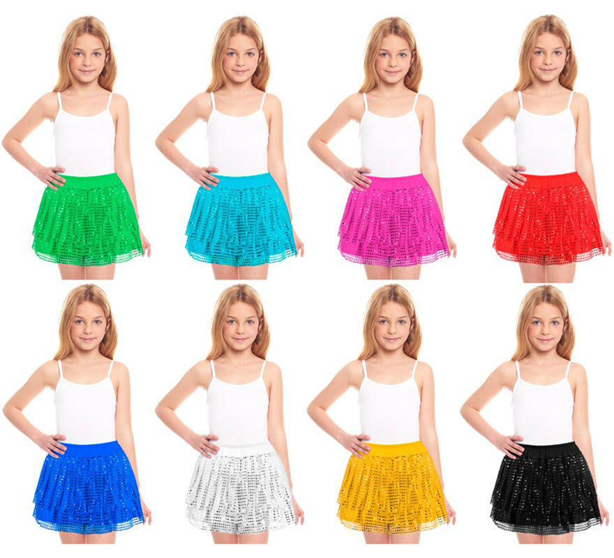 Translation missing: it.Falda de Lentejuelas para niña de 30 cm en varios colores