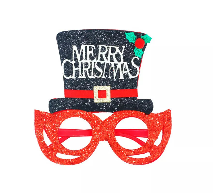 Translation missing: it.Gafas 'Merry Christmas' en Brillantina