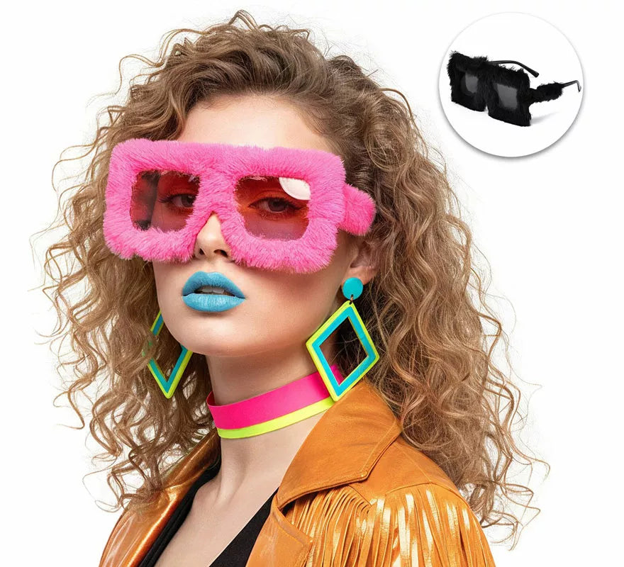 Translation missing: it.Gafas Peluche Retro Años 80 en colores surtidos