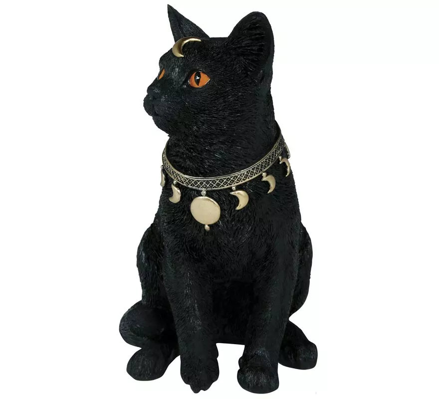 Translation missing: it.Gato negro de Resina de 28x23 cm
