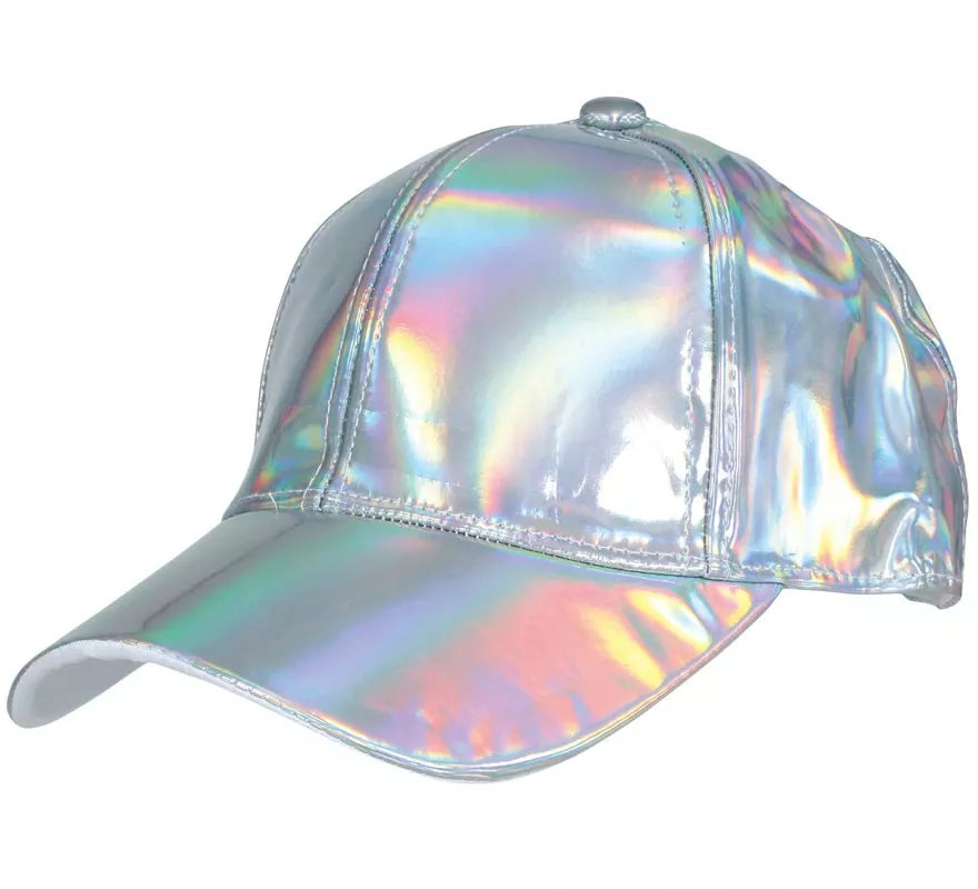 Gorra Metalizada plateado adulto
