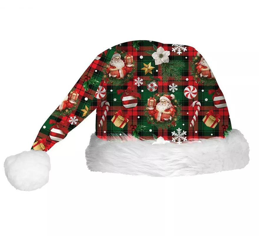 Translation missing: it.Gorro Figuras Navideñas verde