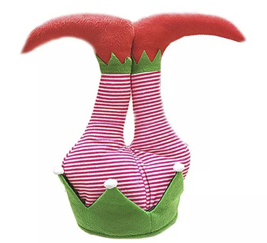 Translation missing: it.Gorro Foam Piernas Elfo Ayudante de Papá Noel de 46 cm