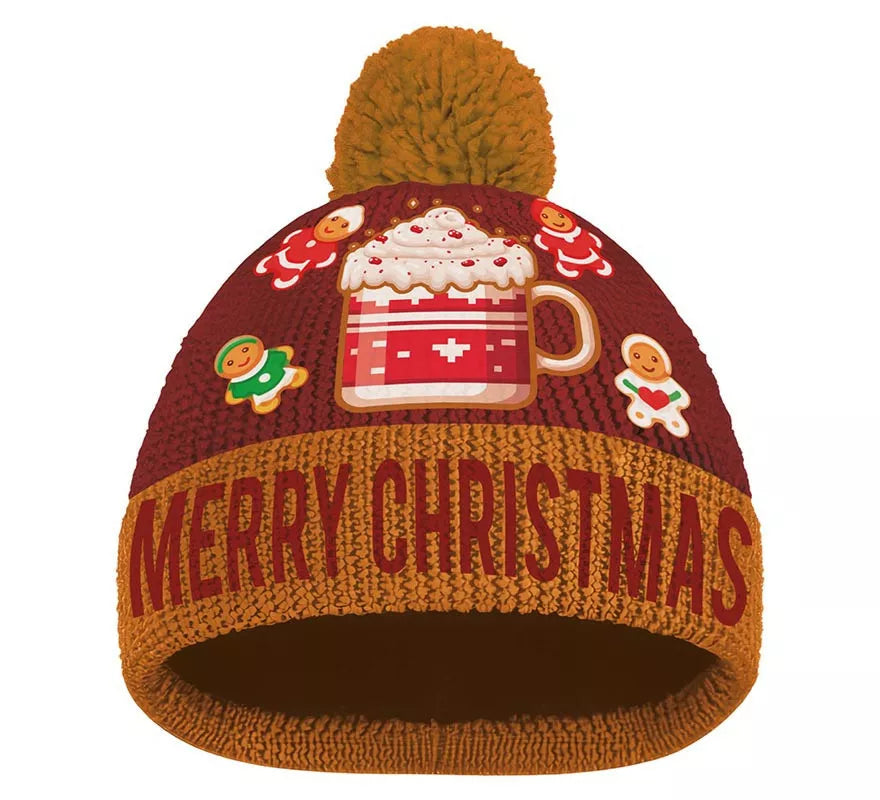 Translation missing: it.Gorro Navideño burdeos efecto de lana