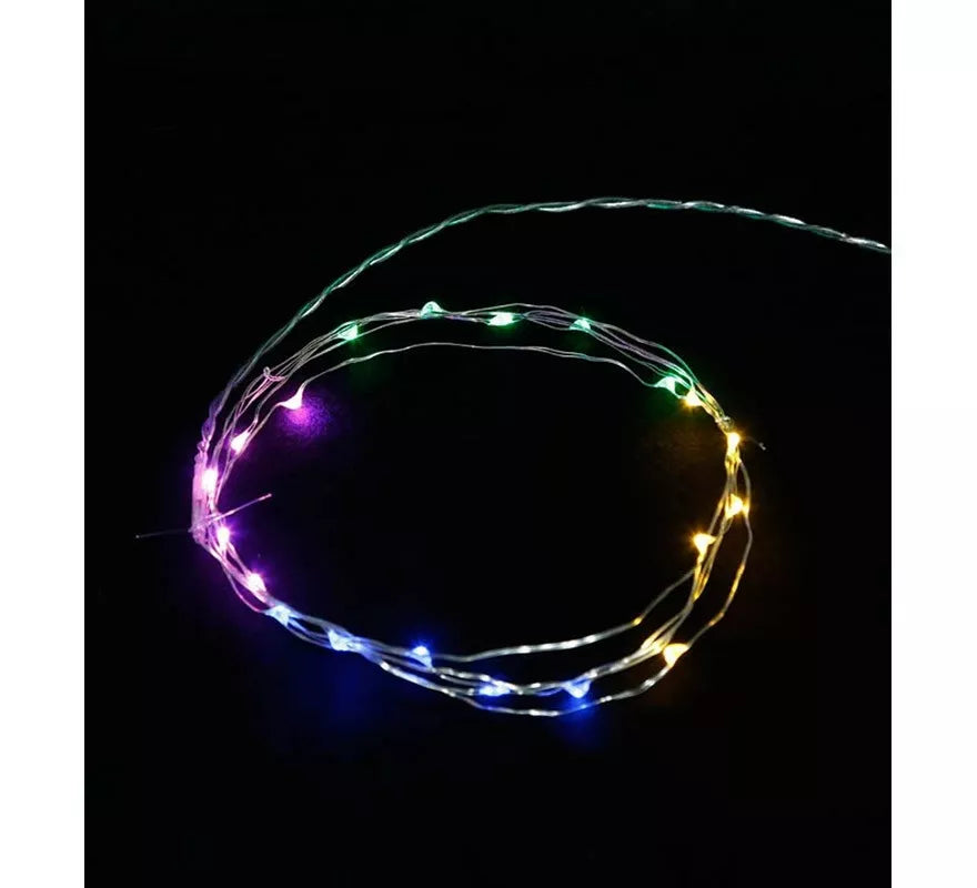 Hilo de 10 Mts. 100 Led Rojo, Verde y Azul