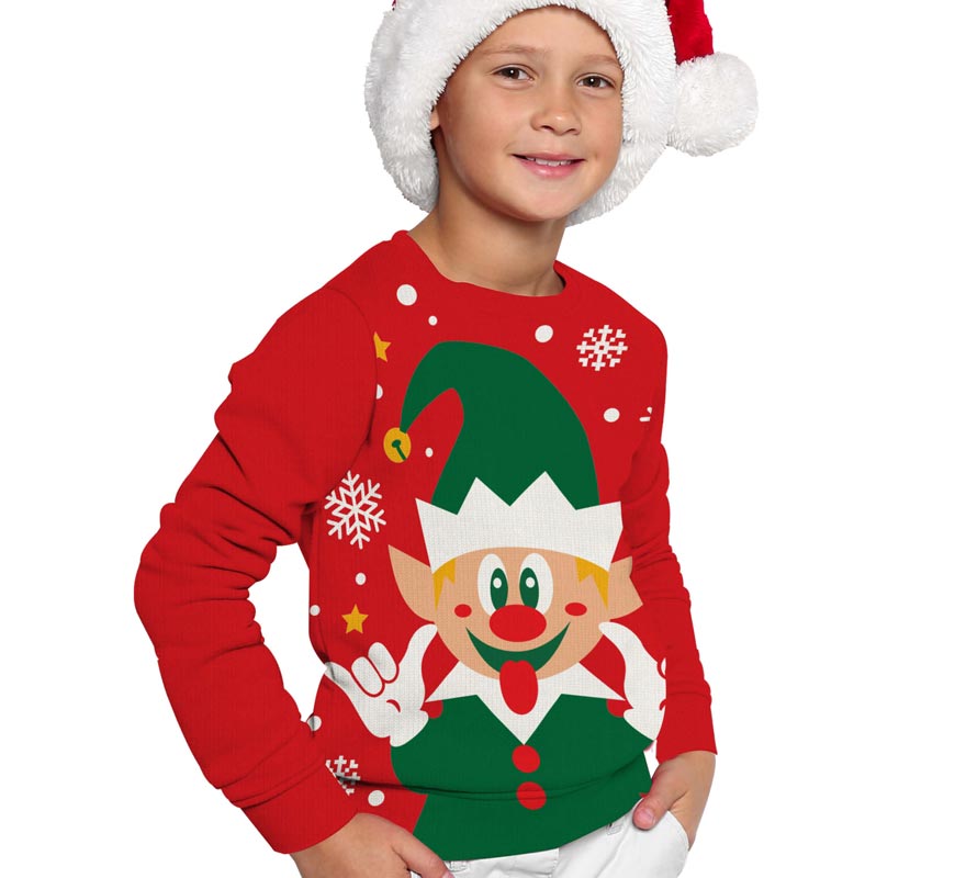 Translation missing: it.Jersey Navidad Elfo Feliz para niños