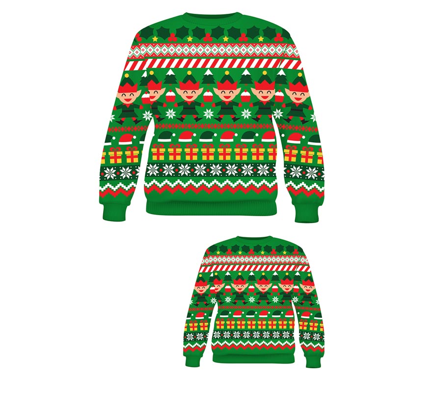 Translation missing: it.Jersey Navidad Elfo verde para mujer