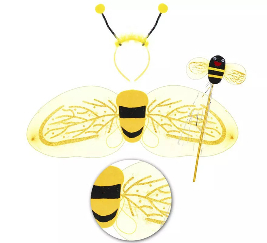 Translation missing: it.Kit de Abeja Infantil: Alas, Diadema y Varita